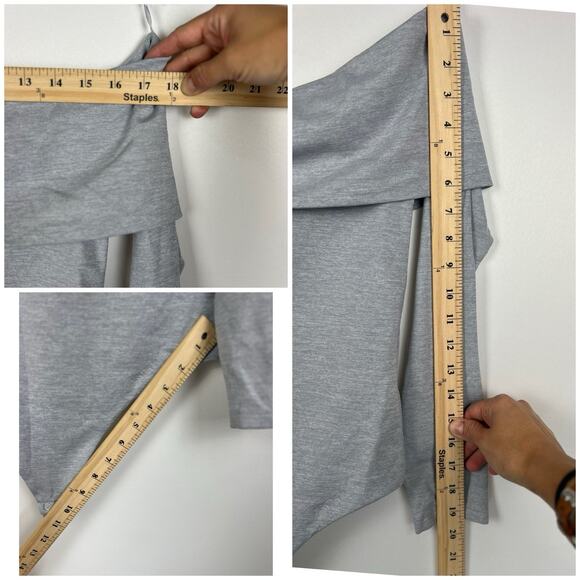 ARITZIA Contour Deco Off Shoulders Gray Bodysuit M - Picture 6 of 11